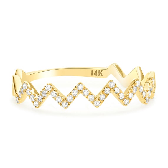 bague or zig zag bague or zig zag