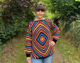 Summer Shakedown Granny square Jumper