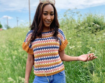 Crochet Frill T-shirt Pattern