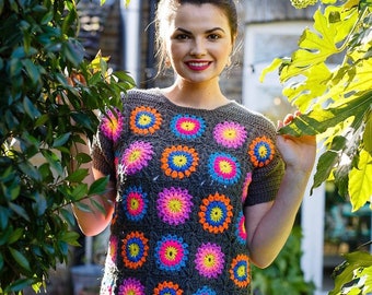 Humbug Dogtooth Crochet Coatigan Pattern - Etsy