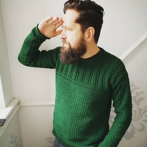 Mens Gansey Crochet Jumper Pattern