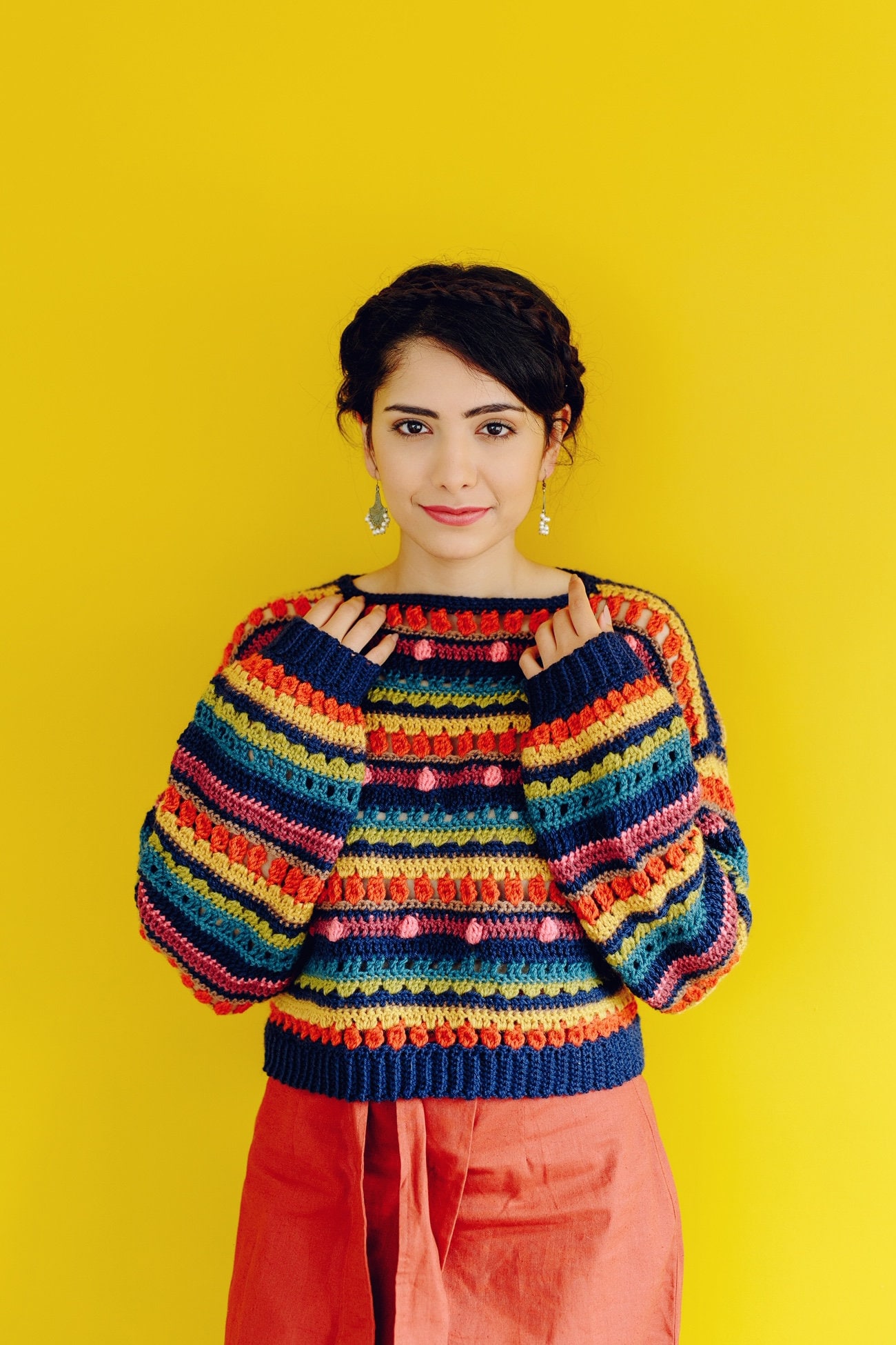Crochet jumper deals