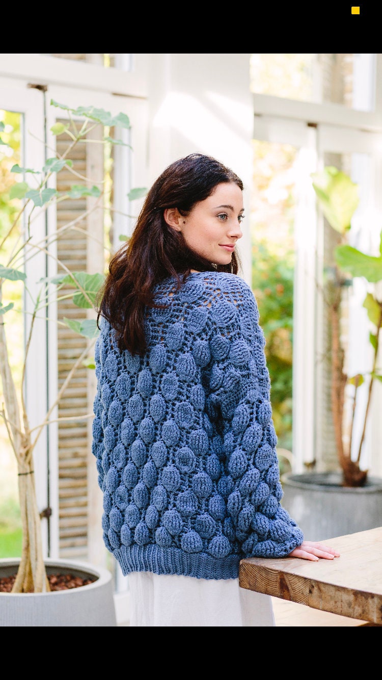 Head in the Clouds Crochet Bomber Jacket Pattern 