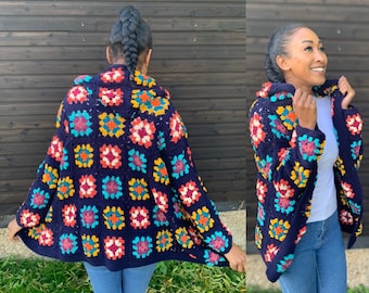Chill out Granny Square Hooded Jacket Pattern