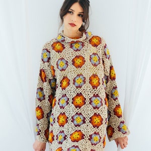 Lotus Flower granny Square tunic/dress image 2