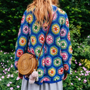 Matisse Hexagon Crochet Cardigan