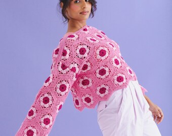 Carnation Hexagon Jumper