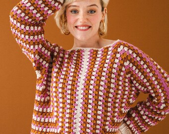 Hexagon Crochet Sweater