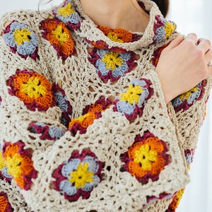 Lotus Flower granny Square tunic/dress image 3