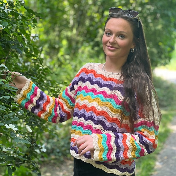 Crochet Sweater Etsy