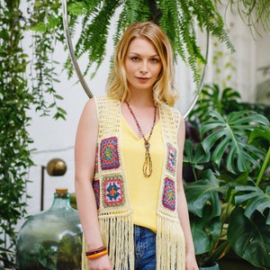 Green Meadows Crochet Waistcoat  Pattern