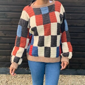 Crochet Patchwork Jumper pattern image 2