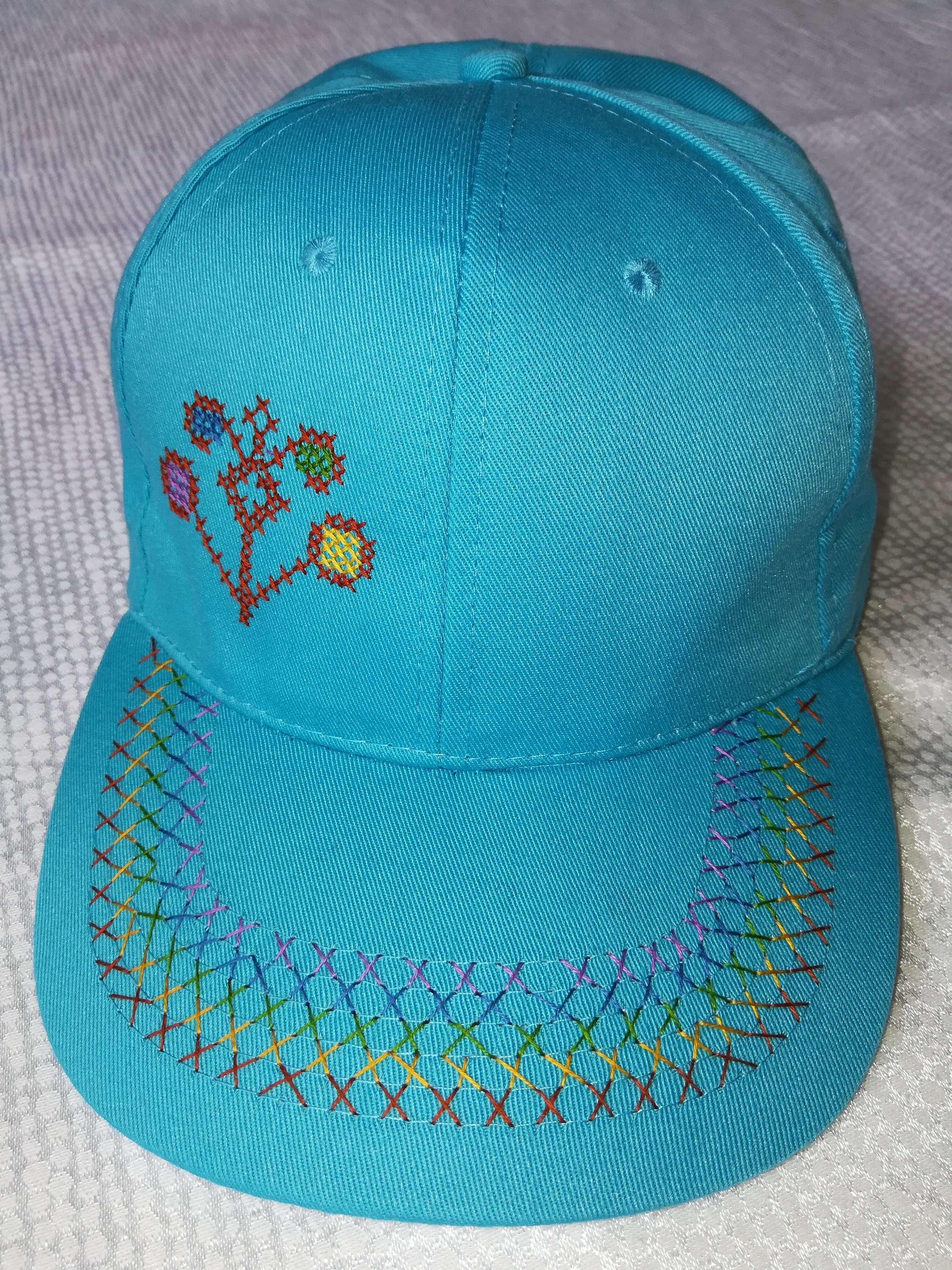 Handmade embroidered cap unique design cap Etsy
