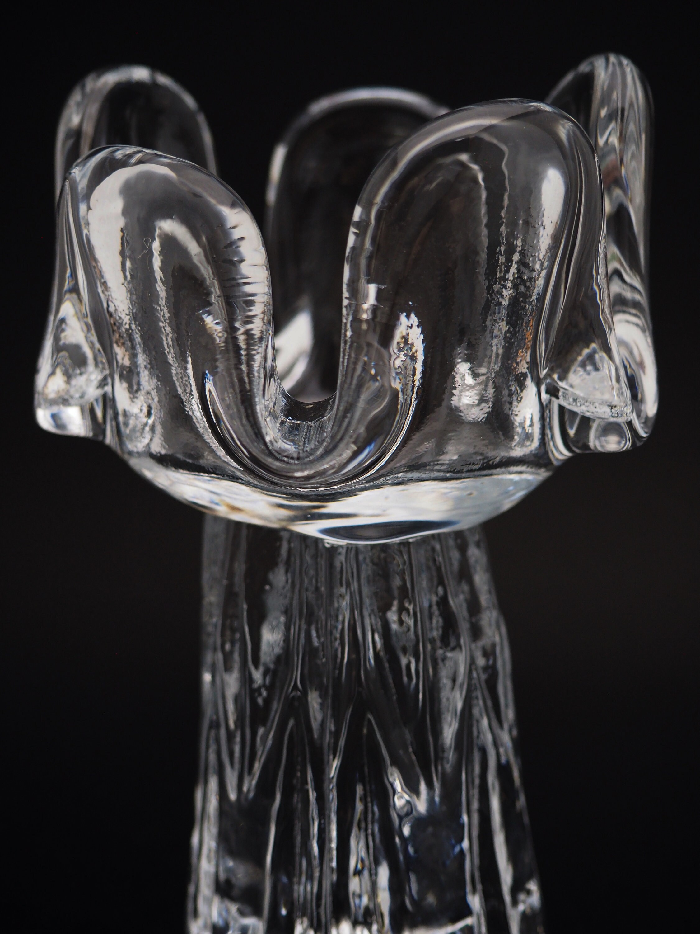 Kosta Boda Glass Candle Holder Sunflower Series by Goran Warff Etsy