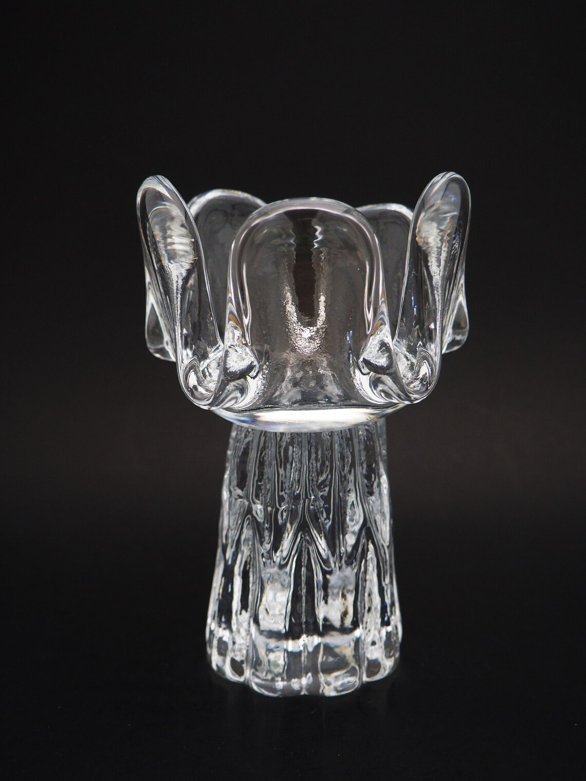 Kosta Boda Glass Candle Holder Sunflower Series by Goran Warff Etsy