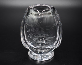 Vintage Kosta Boda Crystal Vase: Signed Göran Wärff 