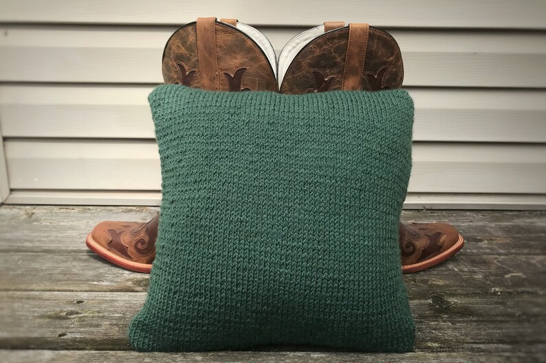 Simple Knitting Pattern Pillow Cover Knitting Pattern Etsy