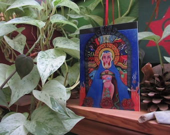 Babalon Art Print: Kabbalistic Thelema, Scarlet Woman (7x5 Glossy Cardstock)