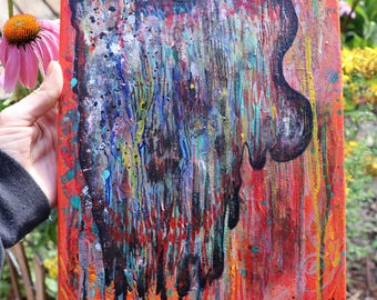 Annihilation Sam- Acrylic painting on canvas/ abstract painting