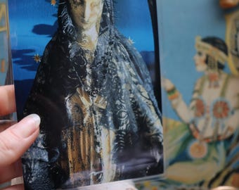 Nuit Thelemic Goddess Prayer Card 4x6 – Star Goddess Devotional Art
