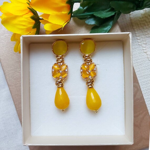 Dangle 2024 gemstone earrings