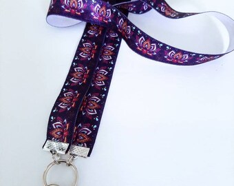 lanyard | lotus lanyard | badge id holder | necklace lanyard | elastic lanyard | lotus flower lanyard | lanyard for keys | stretchy lanyard