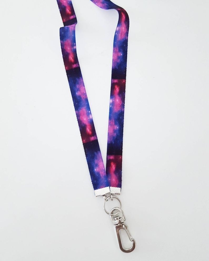 galaxy lanyard  badge id holder  necklace lanyard  elastic image 3