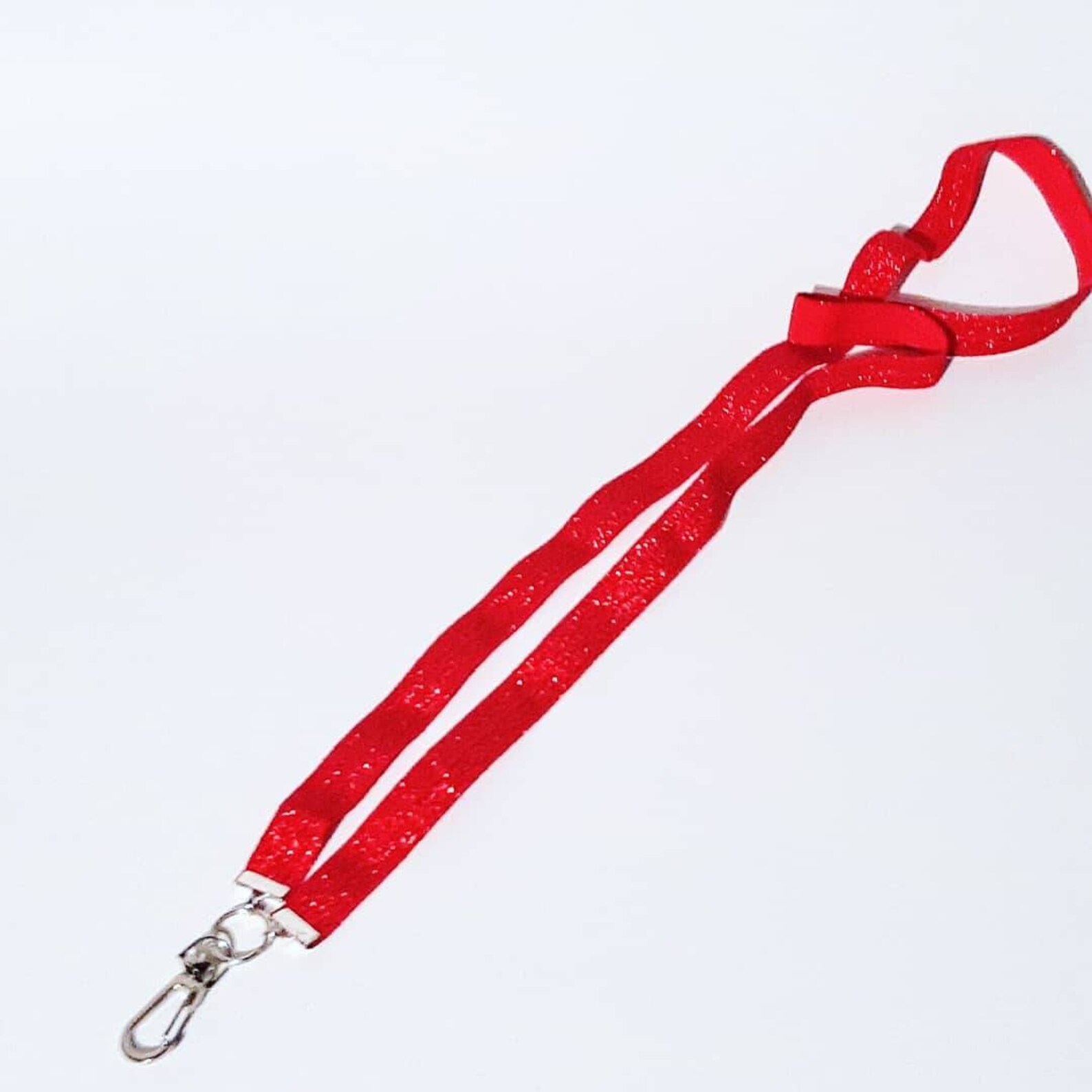 Sparkle Red Lanyard Badge Id Holder Necklace Lanyard Etsy