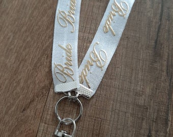 bride lanyard | badge id holder | necklace lanyard | elastic lanyard | bride lanyard | lanyard for keys | stretch lanyard | bride gift