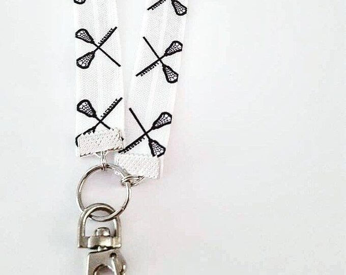 Lanyard Lacrosse Lanyard Badge Id Holder Necklace Etsy