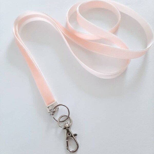 velvet lanyard | badge id holder | lanyard | narrow lanyard | lanyard for keys | velvet ribbon lanyard | pink lanyard | eyeglasses lanyard