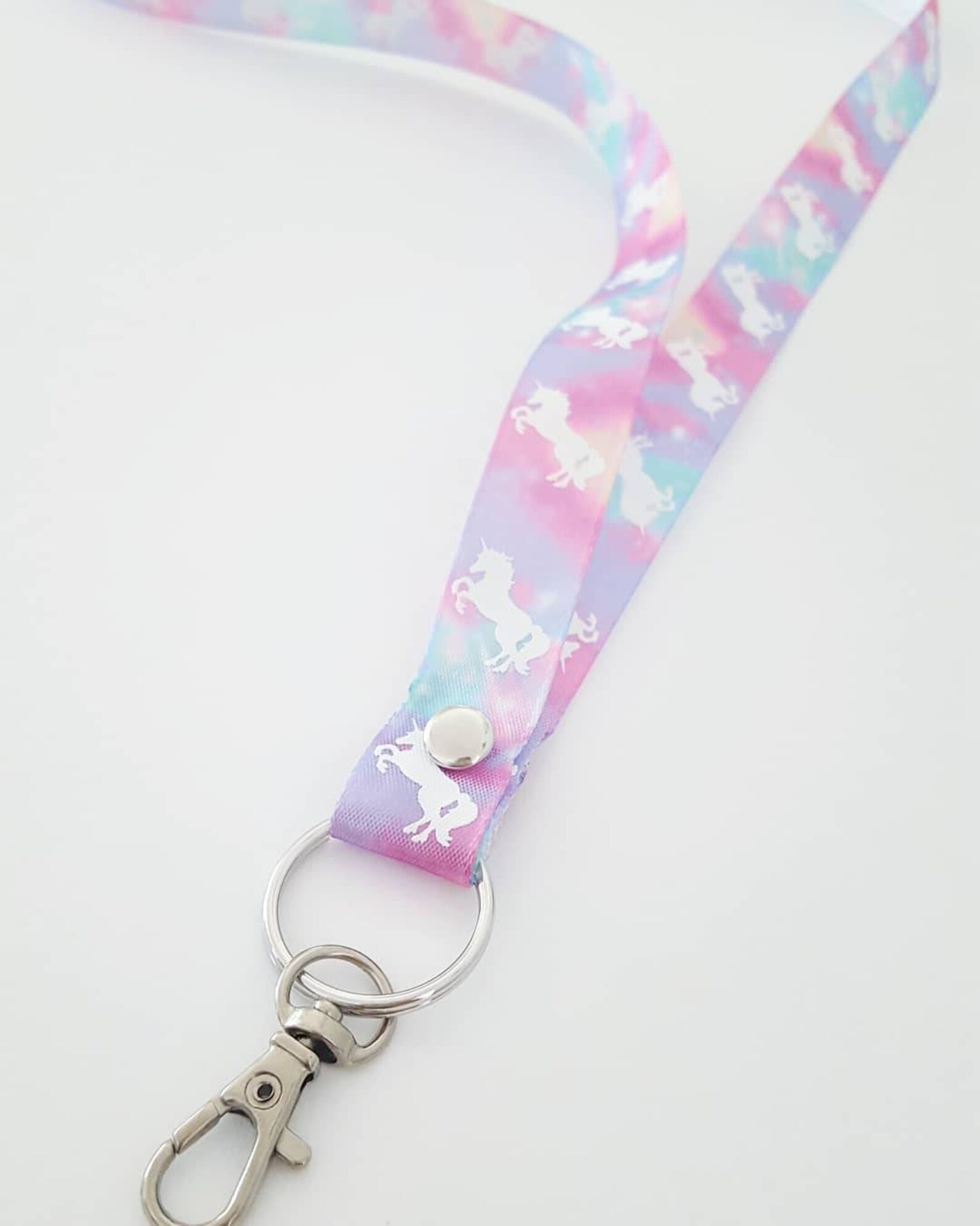 Satin ribbon lanyard unicorn lanyard necklace lanyard Etsy