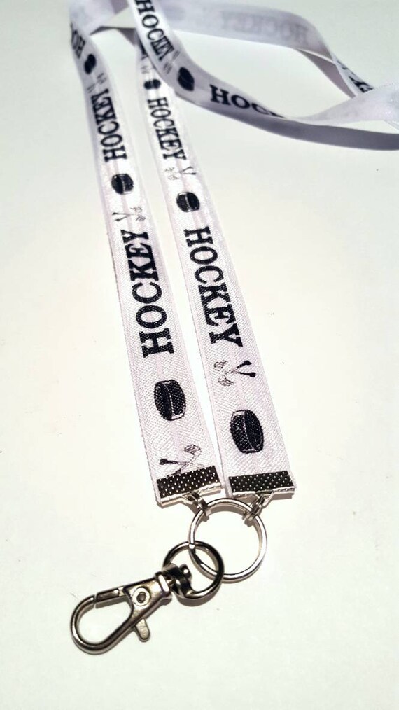 Lanyard hockey lanyard badge id holder necklace lanyard Etsy