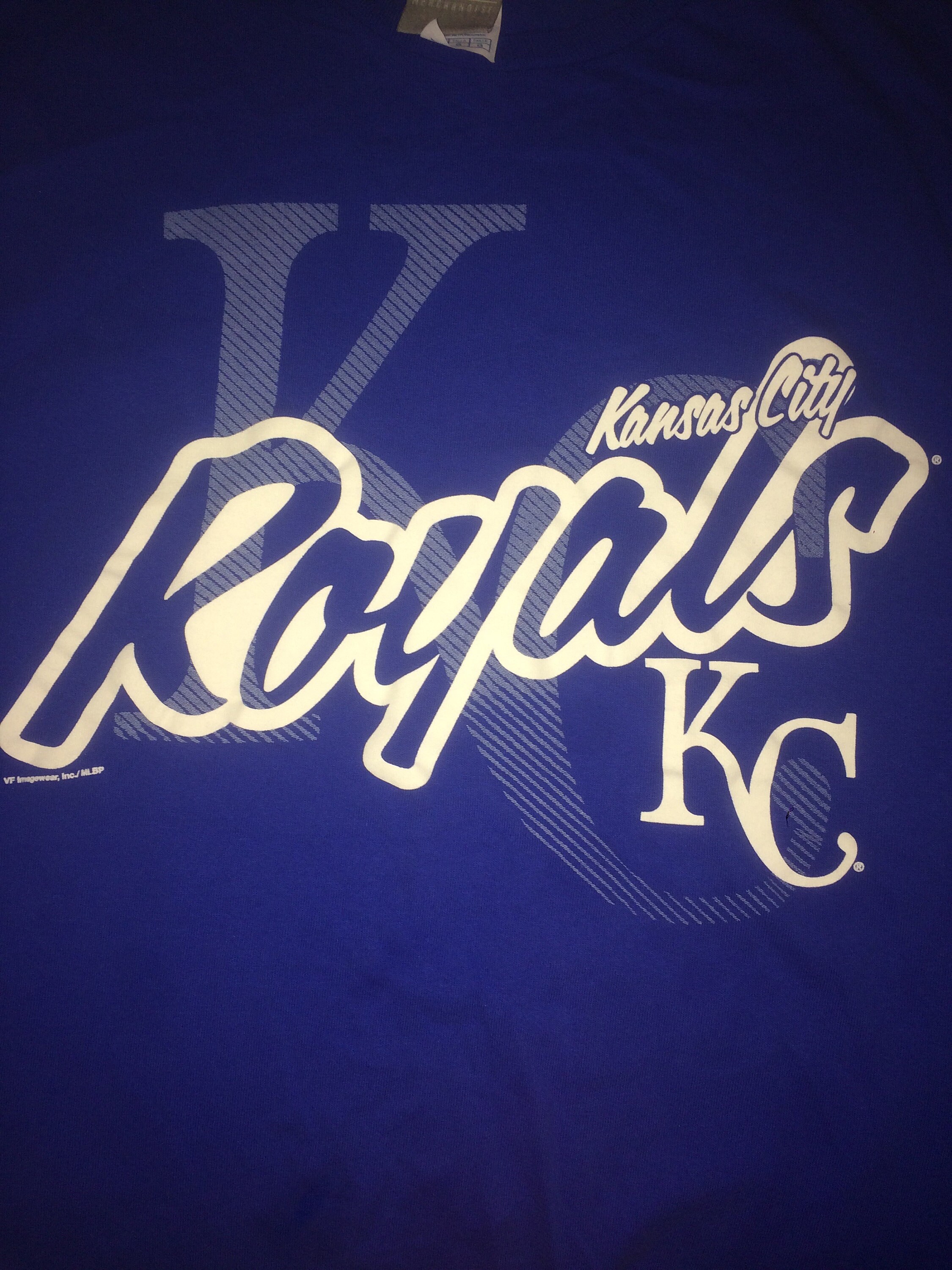 VintageSportsWave Vintage Kansas City Royals L Shirt MLB KC World Series Baseball Eric Hosmer Al Central Missouri