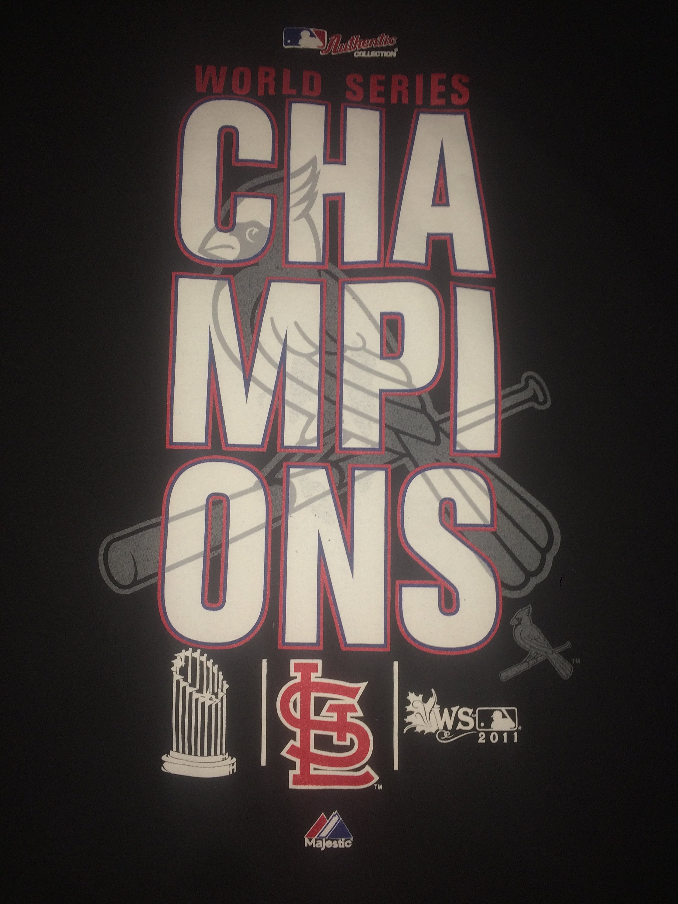 St. louis Cardinals World Series Champions 2011 T Shirt Size L