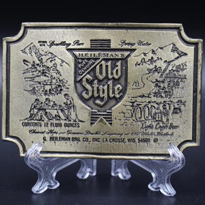 Vintage Old Style Beer Belt Buckle