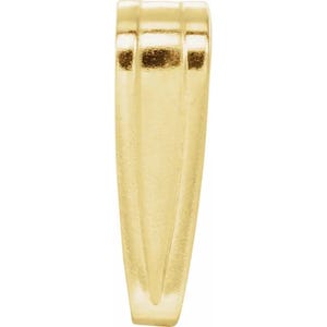 Solid 14K Gold Tapered Snap-On Bail for Charms, Pendants (USA)