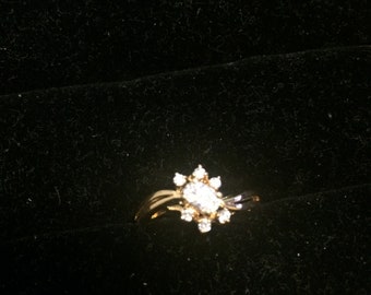 Cubic Zirconia Dinner Ring
