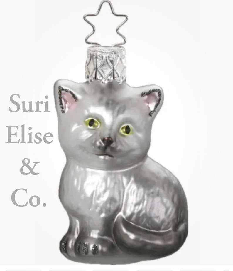 Inge-Glas Carlo the Cat Ornament image 1