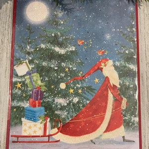 Christmas Season Father Clause Holiday Papyrus Greeting (One)