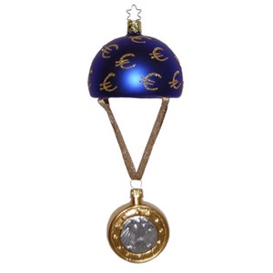 Inge-Glas Euro Gift Ornament from Germany German Glass