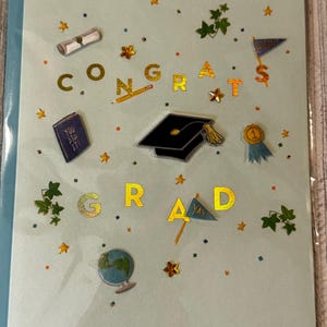 Remise des diplômes - Nouvelle carte de voeux en papyrus de félicitations pour les diplômés (UN)