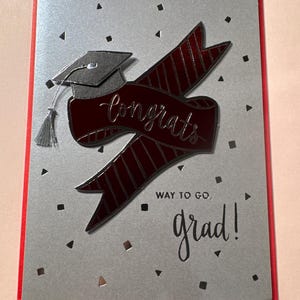 Remise des diplômes - Carte de voeux en papyrus pour réalisations exceptionnelles scellée neuve (UN)