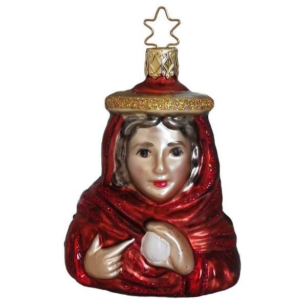 Inge-Glas Mary Magdalene in Decorative Wooden Box German Glass