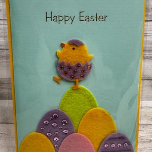 Pascua - Tarjeta de Pascua con dulces deseos de papiro (nueva)
