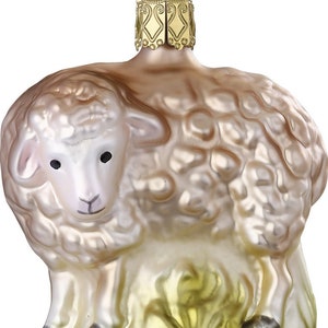 Inge-Glas Sheep German Glass Ornament