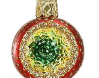 Inge-Glas Christmas Twinkles Glass Reflector Indent Ornament Multiile Colors Pull-down menu.