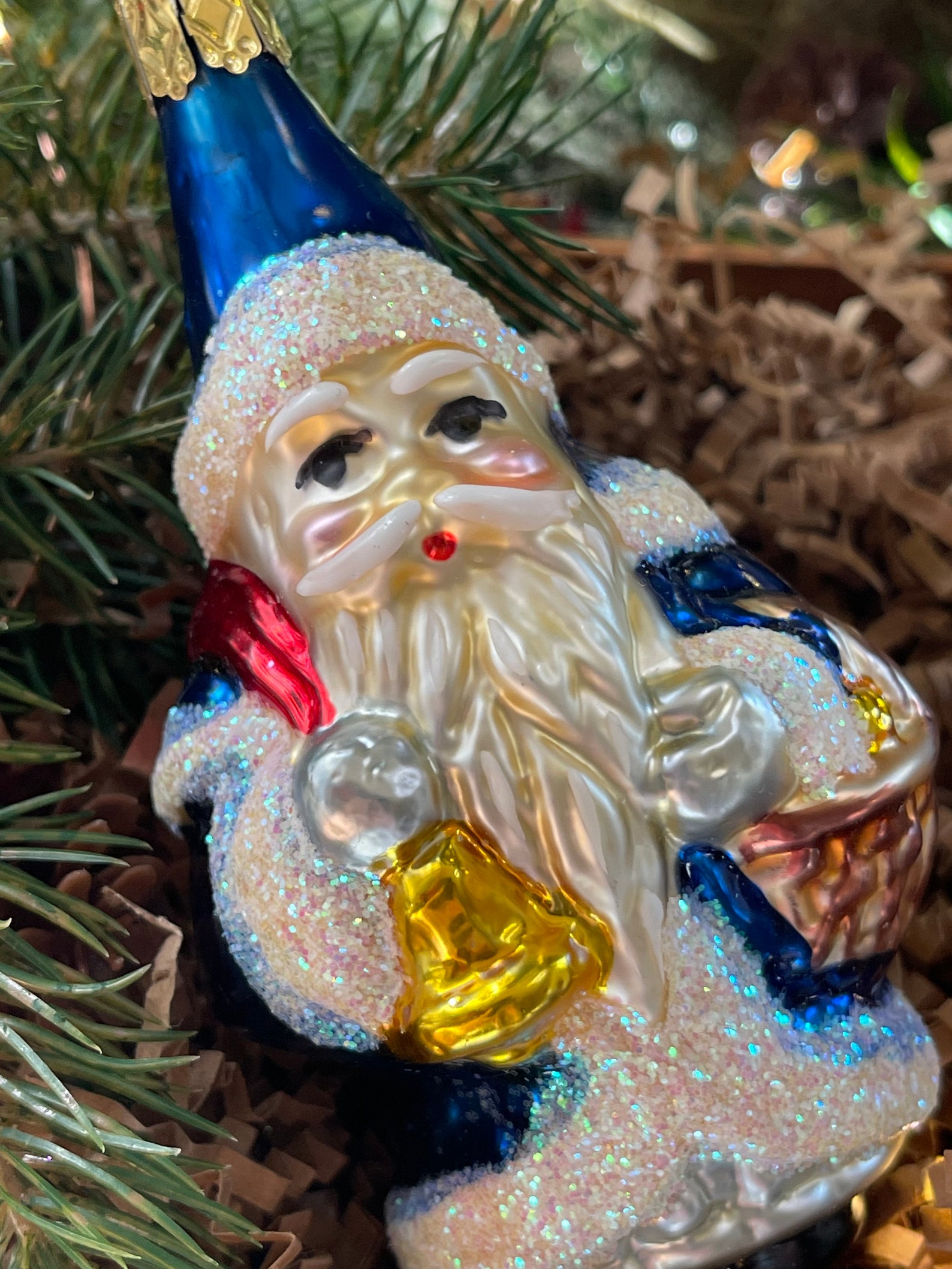 German Hand Blown Glass Ornaments Delicate Christmas Tree Gems