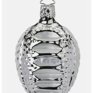 Inge-Glas Silver Leaf Ornament German Glass