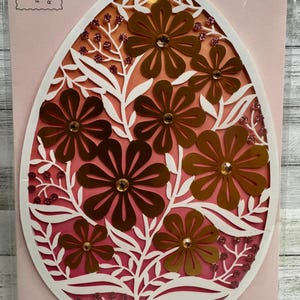 Ostern - Frühlings Rosa Osterei Grußkarte von Papyrus (ONE) Neu